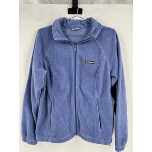 Women’s Columbia Fleece Jacket Zip Up Blue Size XL